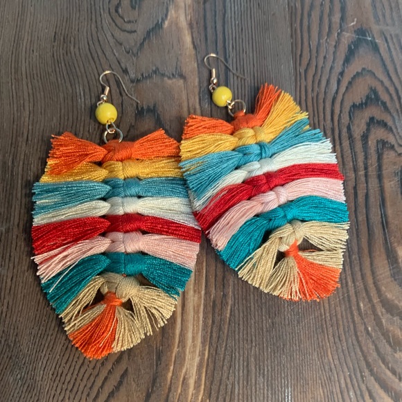 Fashion Jewelry Jewelry - Colorful Fringe Boho Earrings